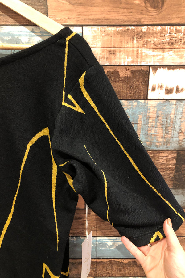 Chandail réversible Elissa noir et jaune (xl) seconde main Melow