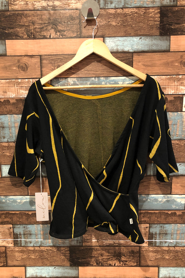 Chandail réversible Elissa noir et jaune (xl) seconde main Melow
