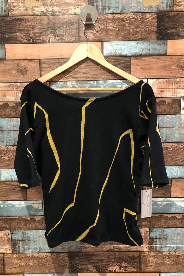 Chandail réversible Elissa noir et jaune (xl) seconde main Melow