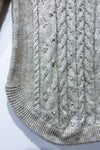 Chandail en tricot beige avec perles (m) seconde main RW&CO