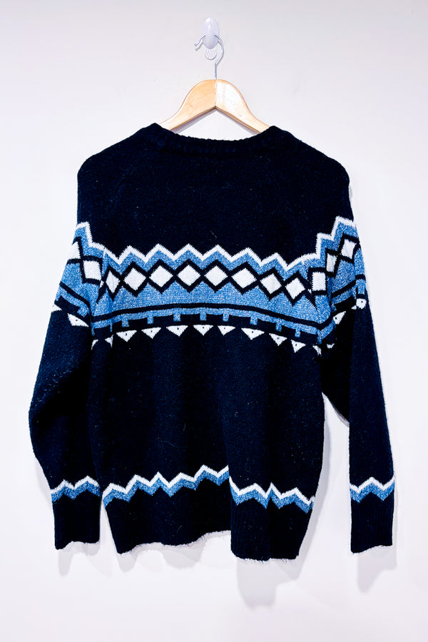 Chandail marine en tricot (m)-Suzy Shier-La Penderie du Paradis 🕊