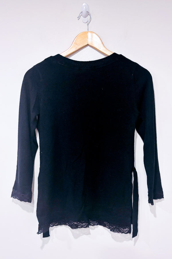 Haut noir en tricot (xs) - Maternité-H&M-La Penderie du Paradis 🕊