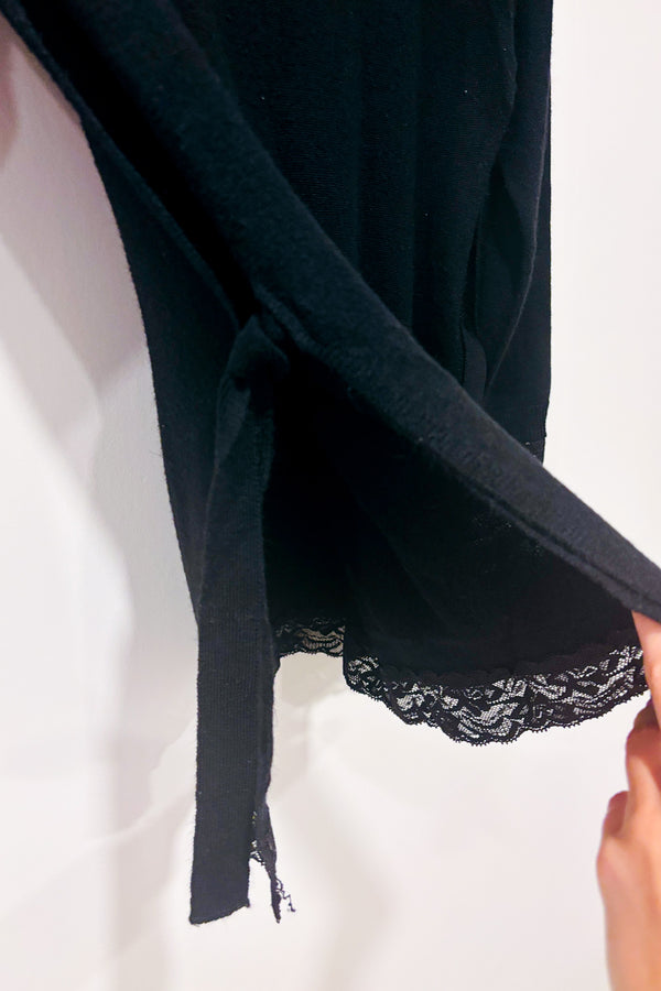 Haut noir en tricot (xs) - Maternité-H&M-La Penderie du Paradis 🕊