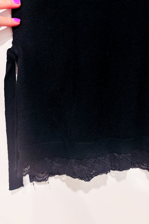 Haut noir en tricot (xs) - Maternité-H&M-La Penderie du Paradis 🕊