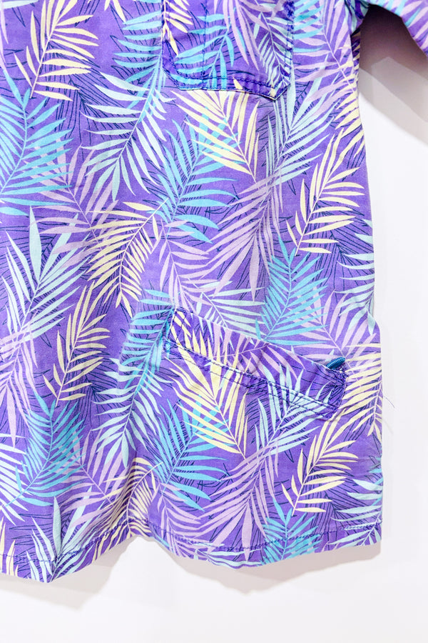Uniforme médical mauve avec feuilles (s)-Health Pro-La Penderie du Paradis 🕊