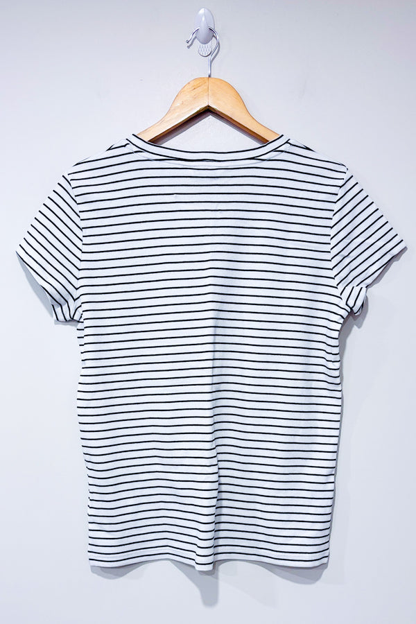T-shirt noir et blanc rayé (xl)-Club Monaco-La Penderie du Paradis 🕊