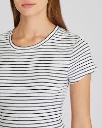 T-shirt noir et blanc rayé (xl)-Club Monaco-La Penderie du Paradis 🕊