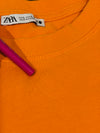 T-shirt coupé orange (l)-Zara-La Penderie du Paradis 🕊