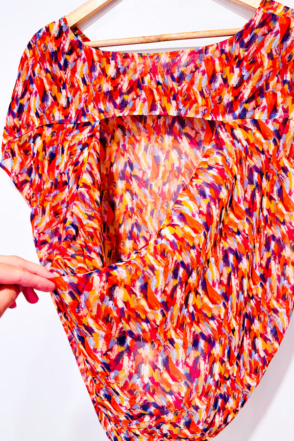 Haut multicolore transparent avec dos ouvert (m)-BCBGeneration-La Penderie du Paradis 🕊