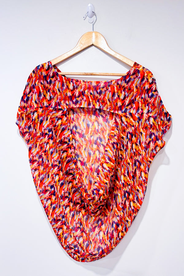 Haut multicolore transparent avec dos ouvert (m)-BCBGeneration-La Penderie du Paradis 🕊