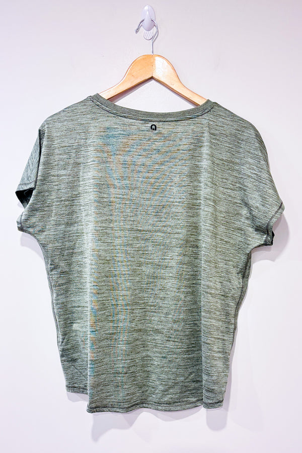 T-shirt de sport gris-vert (l)-Reitmans-La Penderie du Paradis 🕊