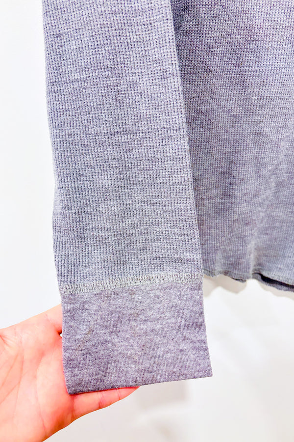 Chandail gris gaufré ''Husson'' (s)-Original Wear-La Penderie du Paradis 🕊