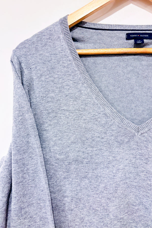 Chandail gris (l)-Tommy Hilfiger-La Penderie du Paradis 🕊