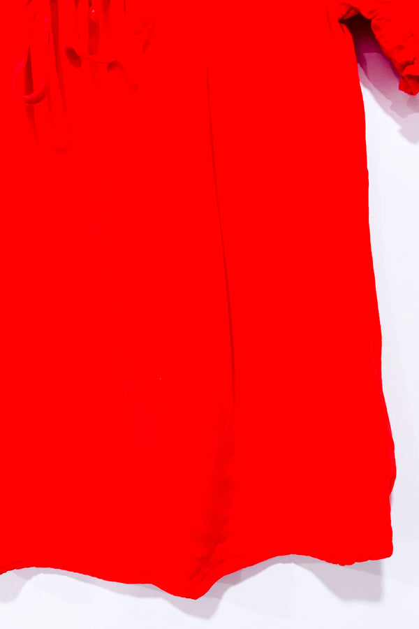 Haut rouge avec froufrou (s)-Active USA-La Penderie du Paradis 🕊