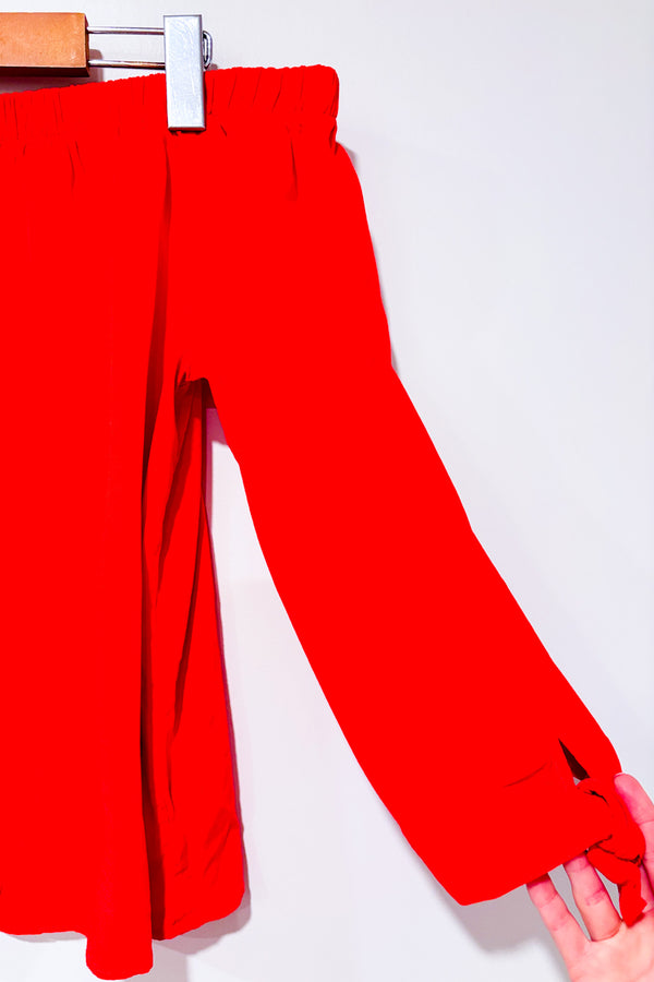 Haut rouge avec épaules dénudées (l)-Reitmans-La Penderie du Paradis 🕊