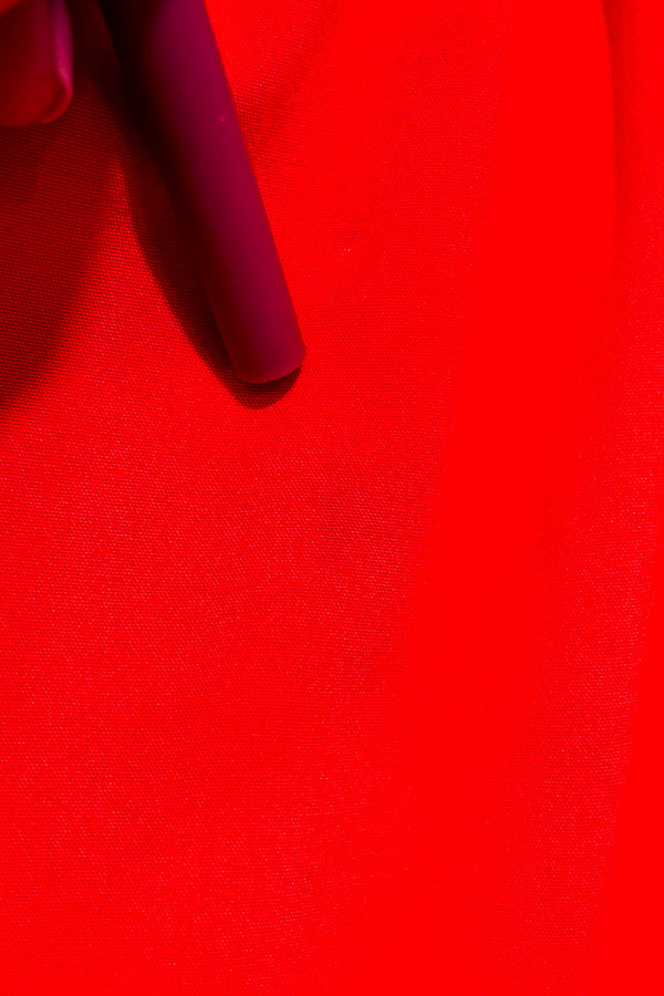 Haut rouge avec épaules dénudées (l)-Reitmans-La Penderie du Paradis 🕊