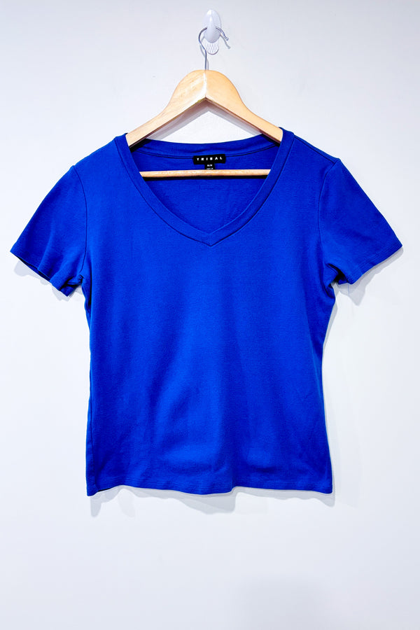 T-shirt bleu (m)-Tribal-La Penderie du Paradis 🕊