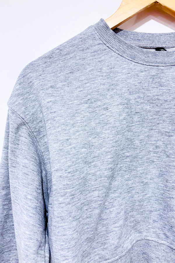 Chandail coupé gris ''love'' (s)-H&M-La Penderie du Paradis 🕊