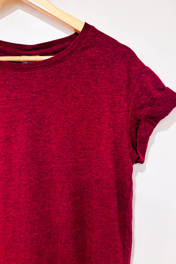 T-shirt bourgogne (xs)-H&M-La Penderie du Paradis 🕊