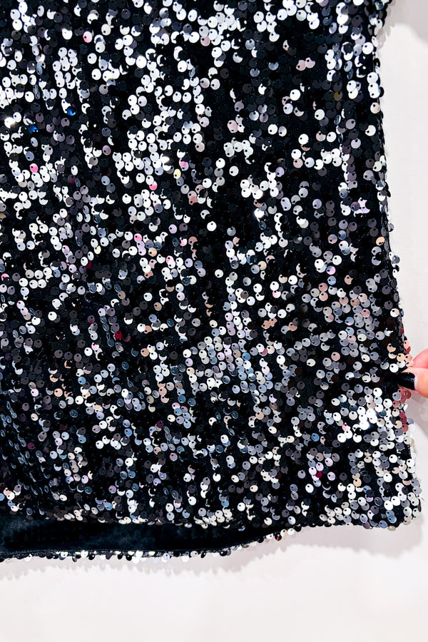 T-shirt ample noir à paillettes (l)*-Anna Kaci-La Penderie du Paradis 🕊