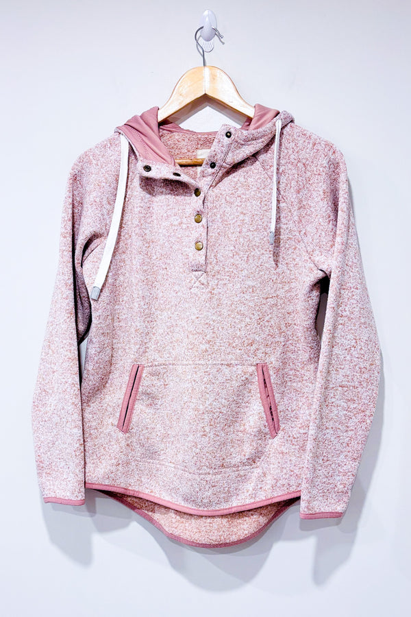 Chandail rose à capuchon (m)-Thread & Supply-La Penderie du Paradis 🕊