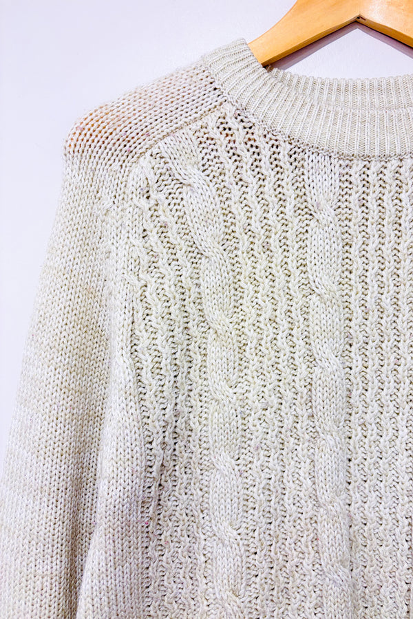 Chandail beige en tricot (xl)-Proportion Petite / Conrad C-La Penderie du Paradis 🕊