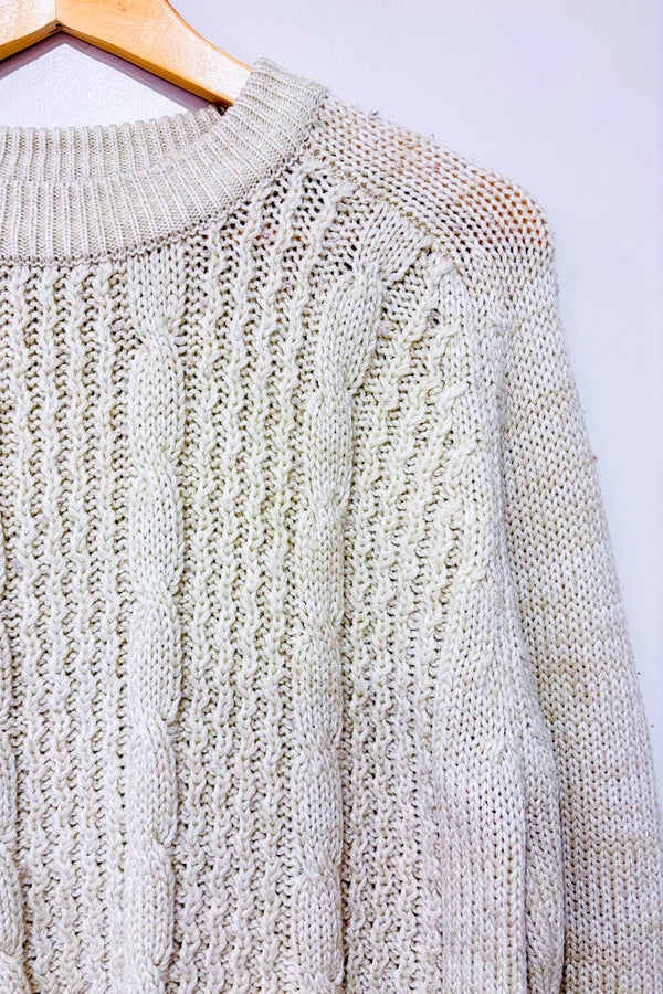 Chandail beige en tricot (xl)-Proportion Petite / Conrad C-La Penderie du Paradis 🕊