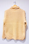 Chandail vintage crème en tricot à col roulé (xl)-Jessica-La Penderie du Paradis 🕊