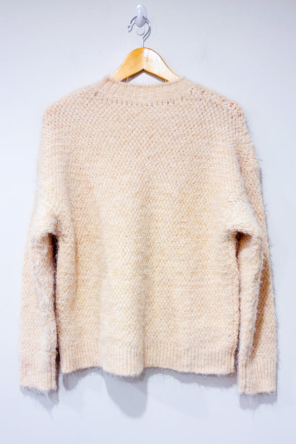 Chandail beige en tricot (m)-Simons-La Penderie du Paradis 🕊