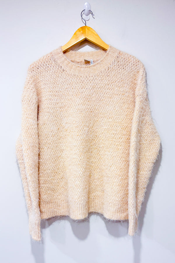 Chandail beige en tricot (m)-Simons-La Penderie du Paradis 🕊