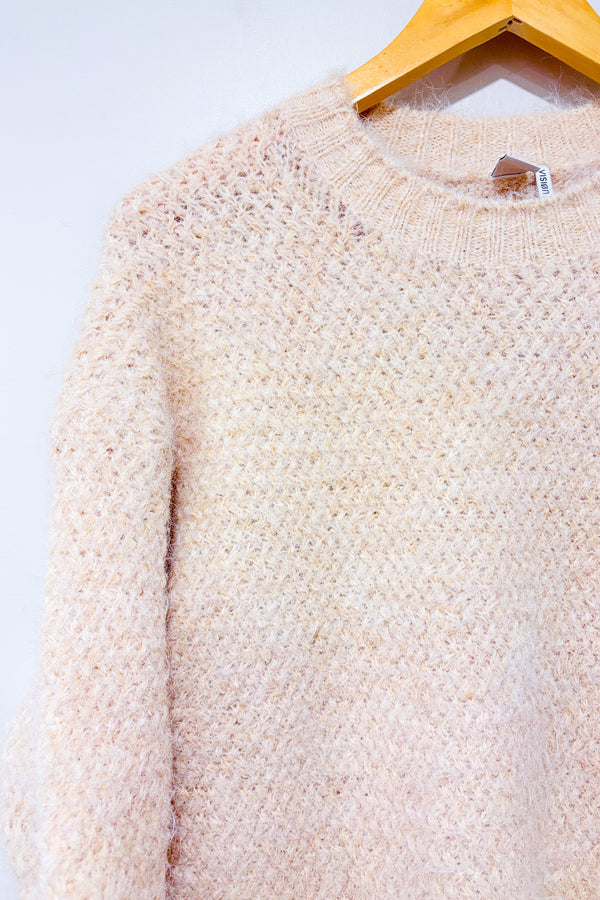 Chandail beige en tricot (m)-Simons-La Penderie du Paradis 🕊