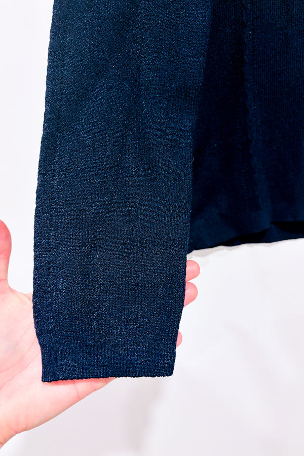 Chandail marine en tricot à col haut (m)-Autres-La Penderie du Paradis 🕊