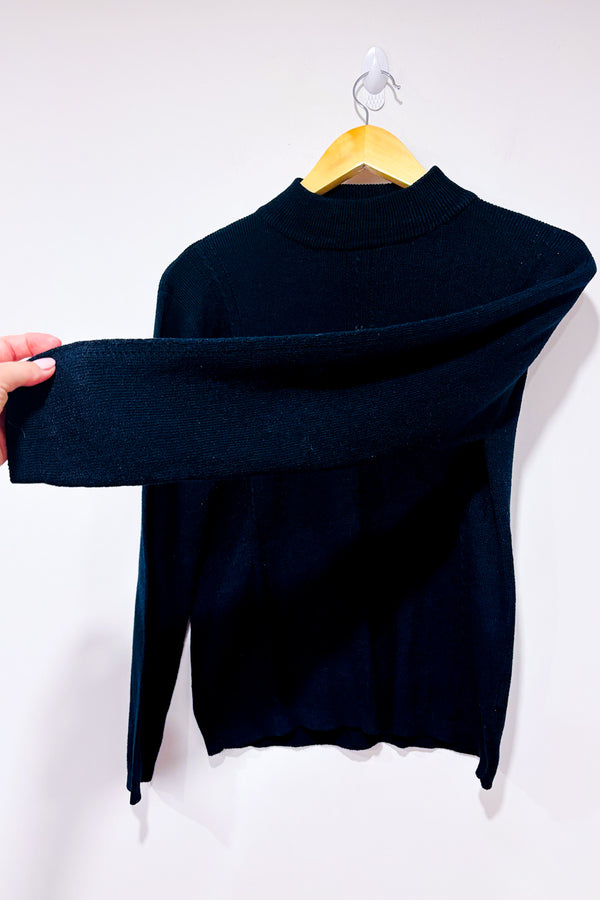Chandail marine en tricot à col haut (m)-Autres-La Penderie du Paradis 🕊