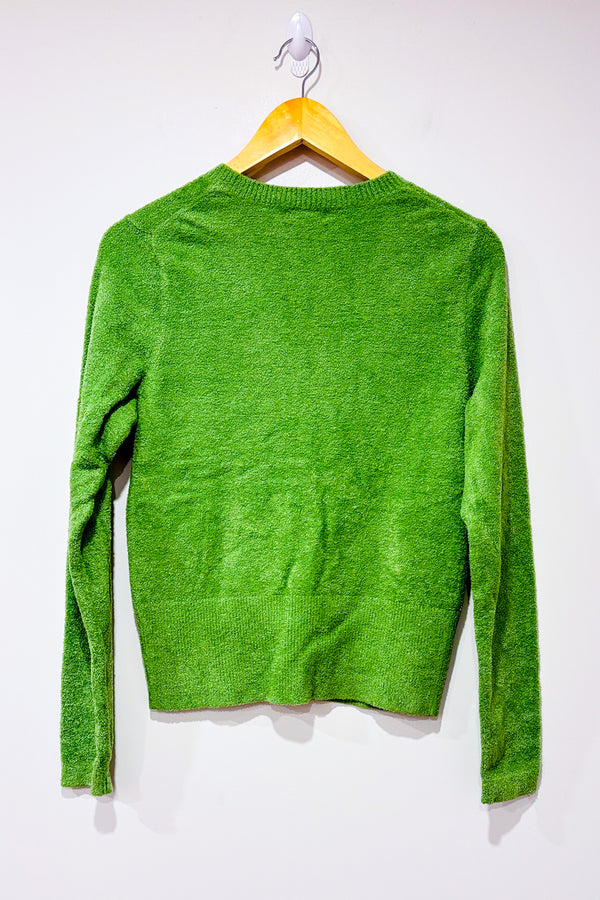 Chandail vert en ratine douce (l)-evie-La Penderie du Paradis ๐