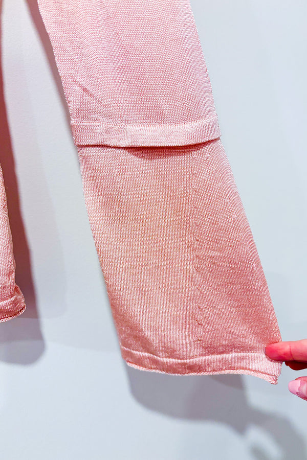 Chandail rose en maille légère (m) *-Armani Jeans-La Penderie du Paradis 🕊