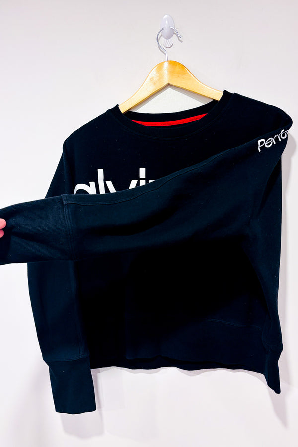 Chandail ample noir en coton ouaté (s)-Calvin Klein-La Penderie du Paradis 🕊