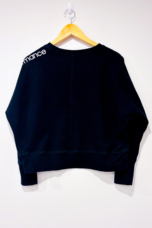 Chandail ample noir en coton ouaté (s)-Calvin Klein-La Penderie du Paradis 🕊