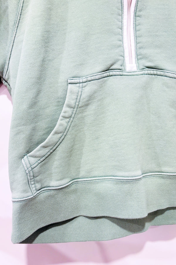 Chandail en coton ouate vert avec capuchon (s)-Aerie-La Penderie du Paradis ๐