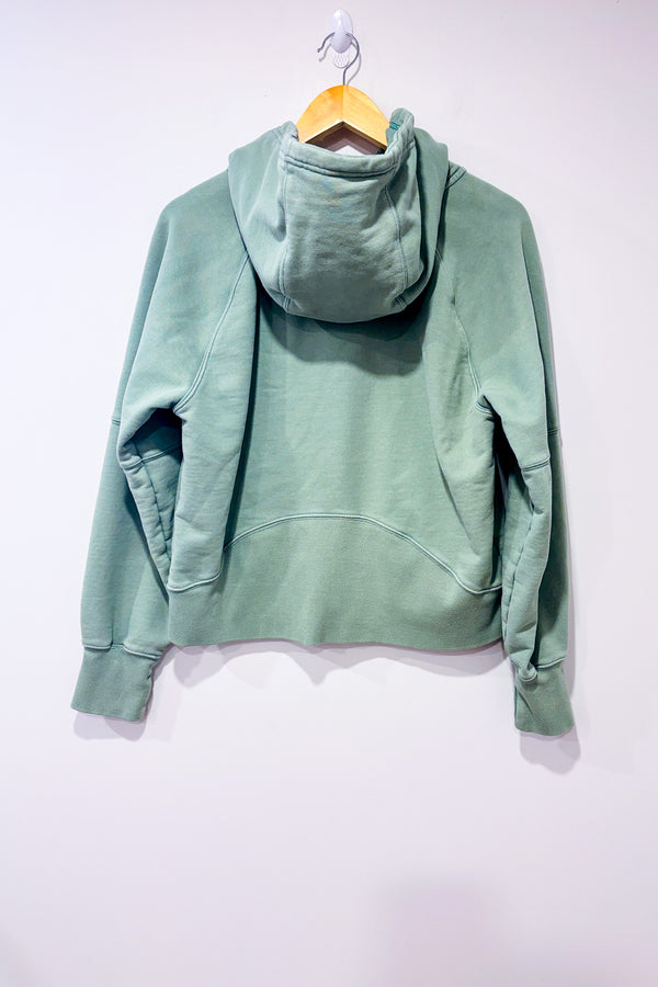 Chandail en coton ouate vert avec capuchon (s)-Aerie-La Penderie du Paradis ๐