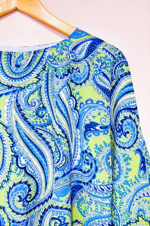 Haut vert et bleu à nouer (s)-Autres-La Penderie du Paradis 🕊