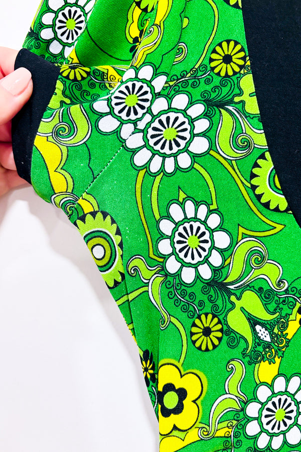 Haut vert fleuri (s) seconde main - HKR Collections- La Penderie du Paradis