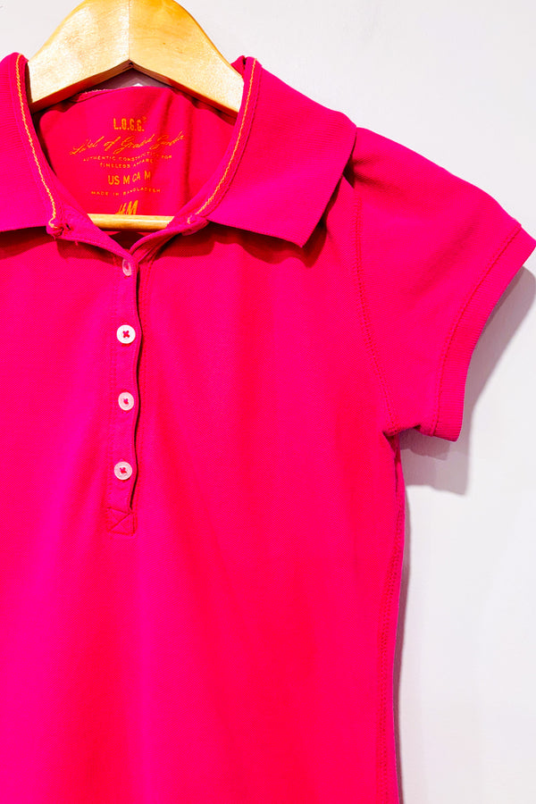 Polo rose seconde main - H&M- La Penderie du Paradis