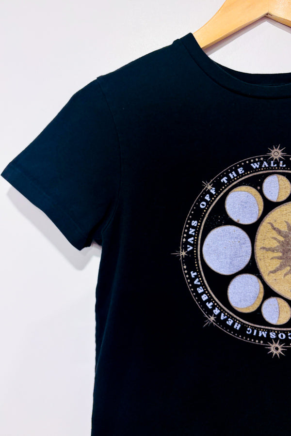 T-shirt noir ''Vans of the Wall'' avec lunes seconde main - Vans- La Penderie du Paradis