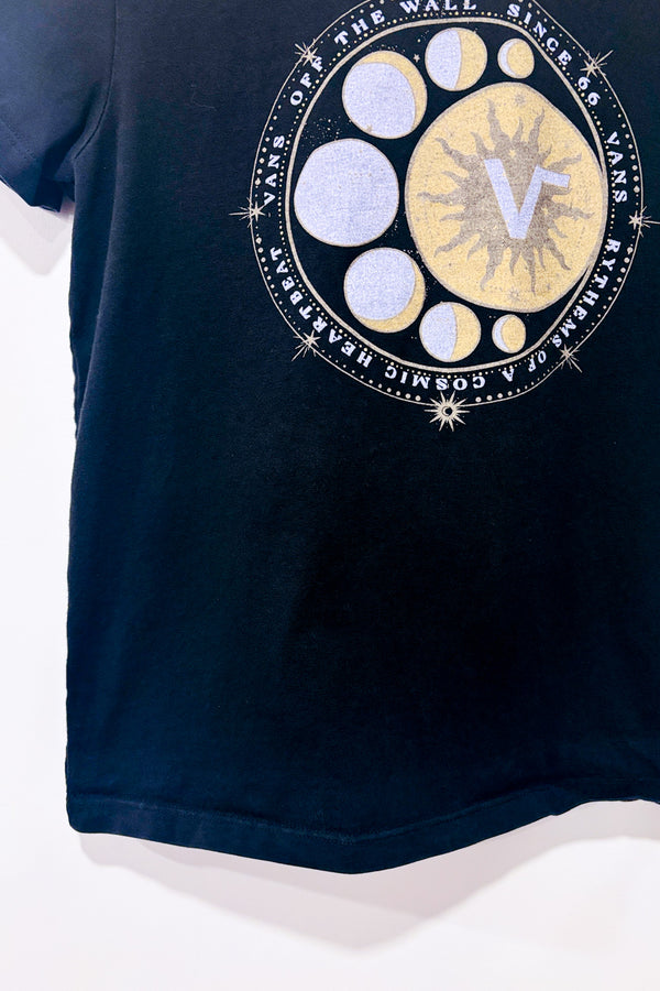 T-shirt noir ''Vans of the Wall'' avec lunes seconde main - Vans- La Penderie du Paradis