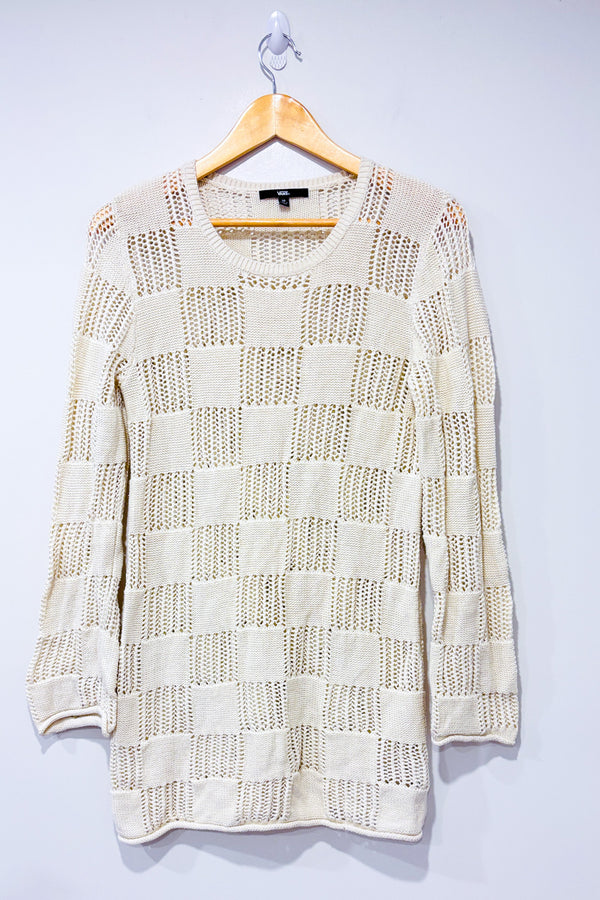 Tunique beige en tricot seconde main - Vans- La Penderie du Paradis