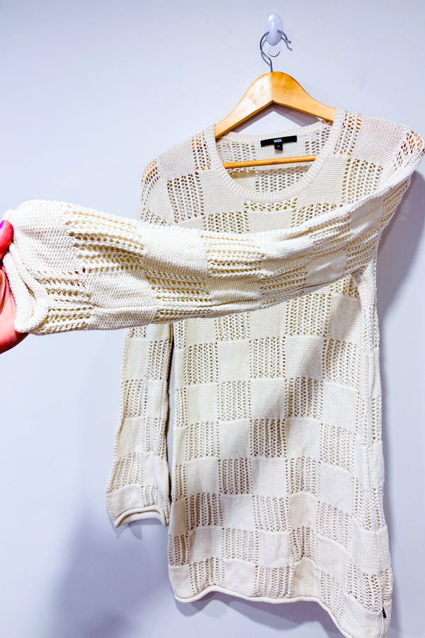 Tunique beige en tricot seconde main - Vans- La Penderie du Paradis