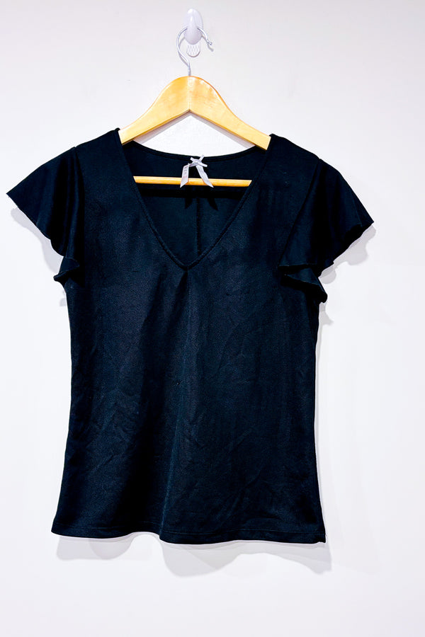 Haut noir avec manches fluides seconde main - Autres- La Penderie du Paradis