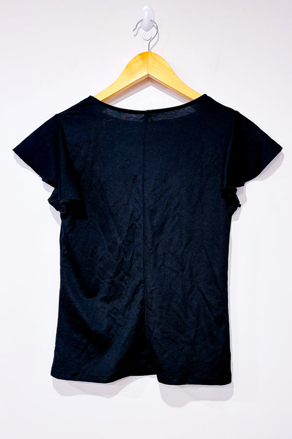 Haut noir avec manches fluides seconde main - Autres- La Penderie du Paradis