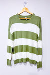 Haut ample rayé blanc et vert seconde main - Simons- La Penderie du Paradis