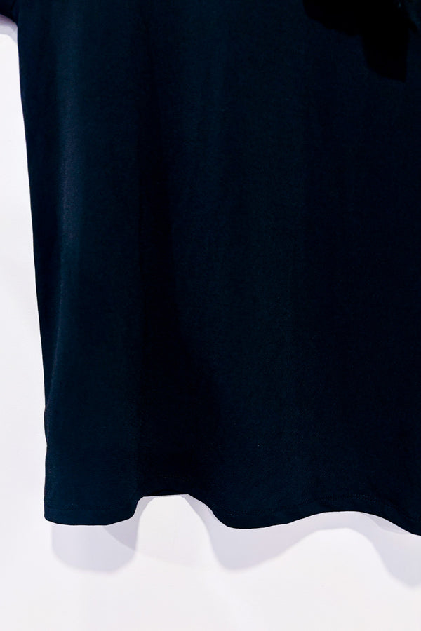 Haut noir fluide avec manches transparentes seconde main - Cable & Gauge- La Penderie du Paradis